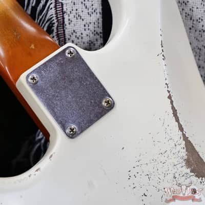 Fender Custom Shop Andy Hicks Masterbuilt 1963 Stratocaster Relic Aged Olympic White 7.30 lbs image 13