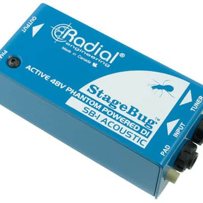 Radial Engineering STAGEBUG-SB1 Compact Active Direct Box for Acoustic and Passive Bass image 1