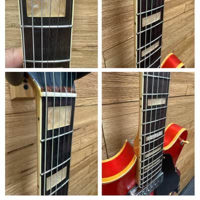 Fender Coronado II Hollow Body Guitar - 1967 - Cherry Red- Refinished back 6lbs w/Hard Case image 8