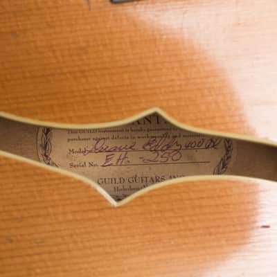 Guild Duane Eddy DE-400 B Thinline Hollow Body Electric Guitar (1967), ser. #EH-250, original black hard shell case. image 12