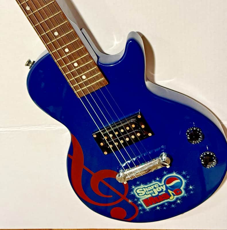 Epiphone Les Paul Pepsi 2000 Share the Joy w Gig Bag 500 Limited Run image 1