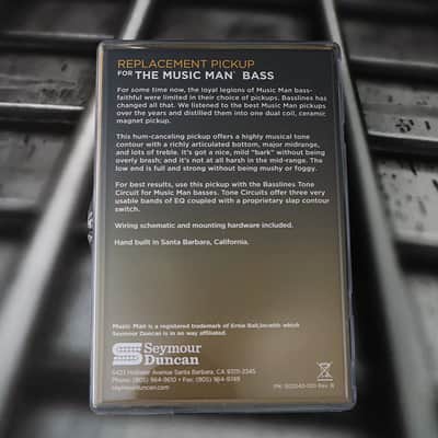 Seymour Duncan SMB-4D Ceramic Music Man Bass Pickup - Black image 2
