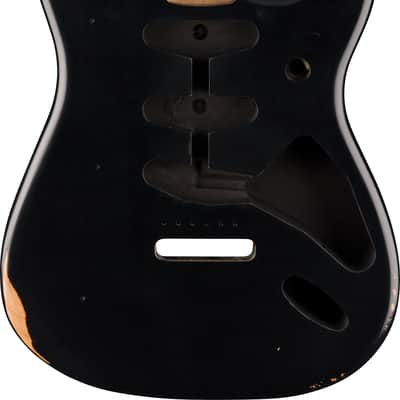 Genuine Fender Road Worn 50's Stratocaster SSS Alder Body, Black