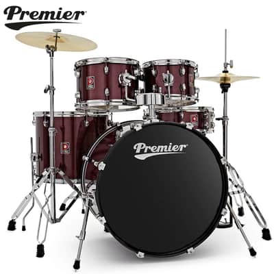 Premier Revolution 20" 5-Piece Complete Drum Kit Red Sparkle PR20-5DKRSW image 1