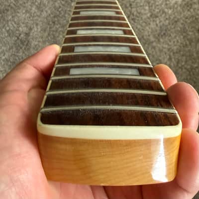2015 Squier Vintage Modified Bass VI neck image 4