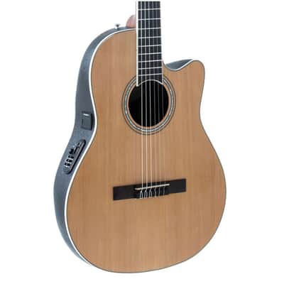 Ovation Celebrity Traditional CS24C-4 Classic Nylon A/E Guitar Natural Open Box image 1