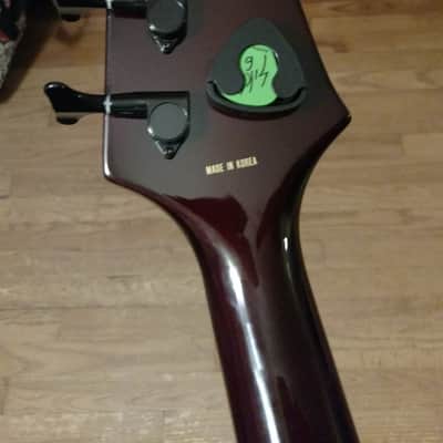 Left​  Handed Tokai Thunderbird Bass Guitar 1992 Tobacco Sunburst image 7