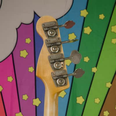 Vintage 1973 Fender Jazz Bass Guitar, Replacement Neck, Gig Bag image 11