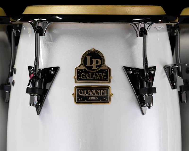 LP Special Edition Giovanni Galaxy CCII Z Mango 12 1/2" Tumba - Pearl White / Black Nickel Hardware image 1