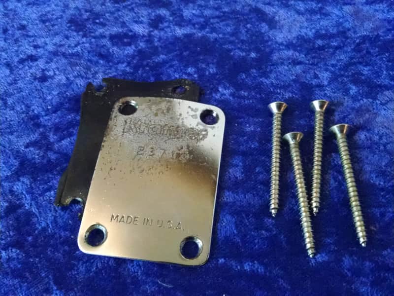 1982 Kramer Neck Plate "B" Series w/screws and back pad. image 1