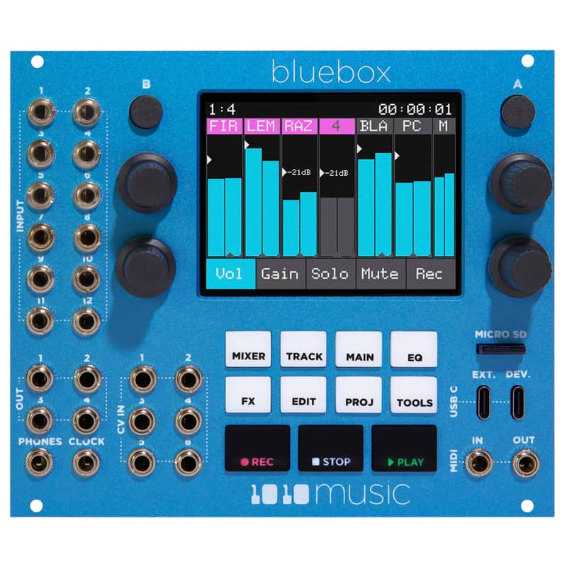 1010 MUSIC BLUEBOX EURORACK EDITION COMPACT MIXER RECORDER : BRAND NEW :  [DETROIT MODULAR] image 1