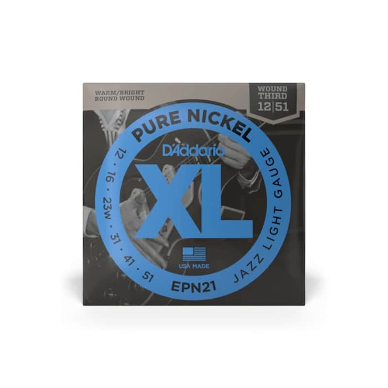D'Addario D'addario EPN21 Wound 3rd 12 - 51 Electric Strings ,