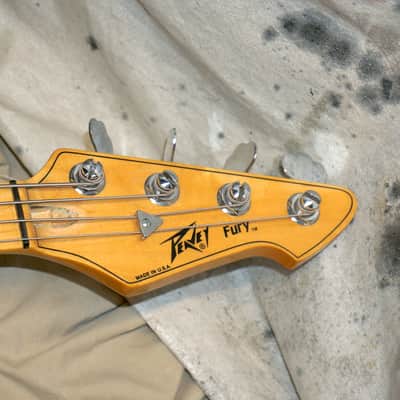 Peavey Fury IV 4-string Bass Guitar Red AS IS - * Truss Rod Cannot Be Adjusted * - For The Locals image 3
