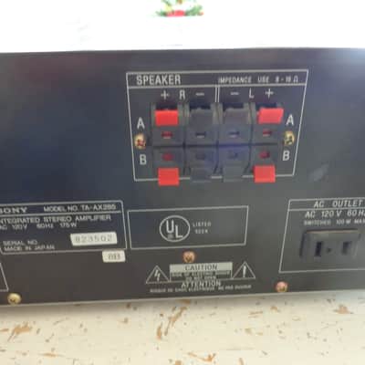 Sony TA-AX285 Integrated Power Amplifier - HiFi Stereo w Phono Input image 6