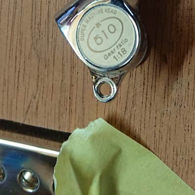 Gotoh 510Z Series 6 IN Line Tuning Machines Tuners 18:1 Gear Ratio 2021 - Chrome image 2