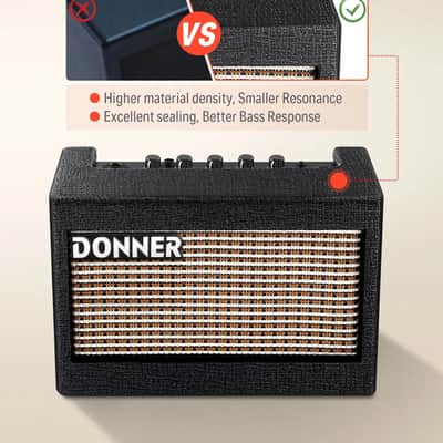 🔊Donner M-3 Guitar Amplifier 5W Electric Desktop Guitar-amp Practice Retro Tone image 5