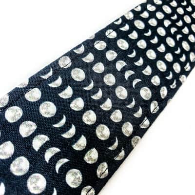 Moon Phases Guitar Strap-Phases of the Moon Guitar Strap -Moon Guitar Strap- Double Padded - Universal Guitar Strap image 3