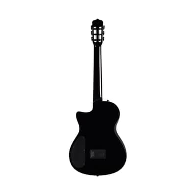 Cordoba Stage Nylon 6-String Electric Guitar with Gig Bag (Black Burst) image 4