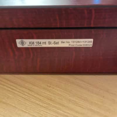 Neumann KM 184 Small Diaphragm Cardioid Condenser Microphone Matched Stereo Pair - Matte Black image 4