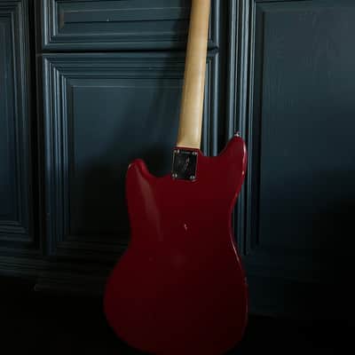 1966 Fender Mustang Guitar Dakota Red All Original image 11
