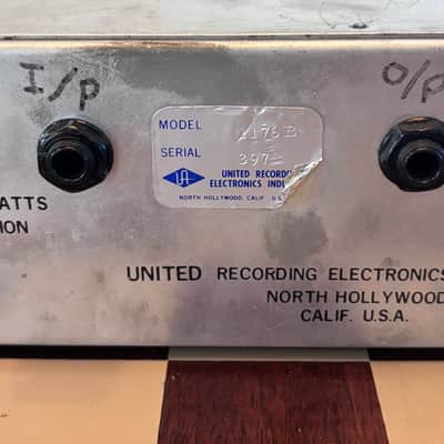 Universal Audio 1176 Revision B Blue Stripe in nice original condition including pig tails plug and play image 5