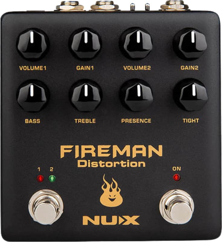 NUX Fireman Distortion Effects Pedal image 1