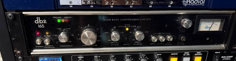 dbx 165 Over Easy Compressor / Limiter 1970s - Black image 1