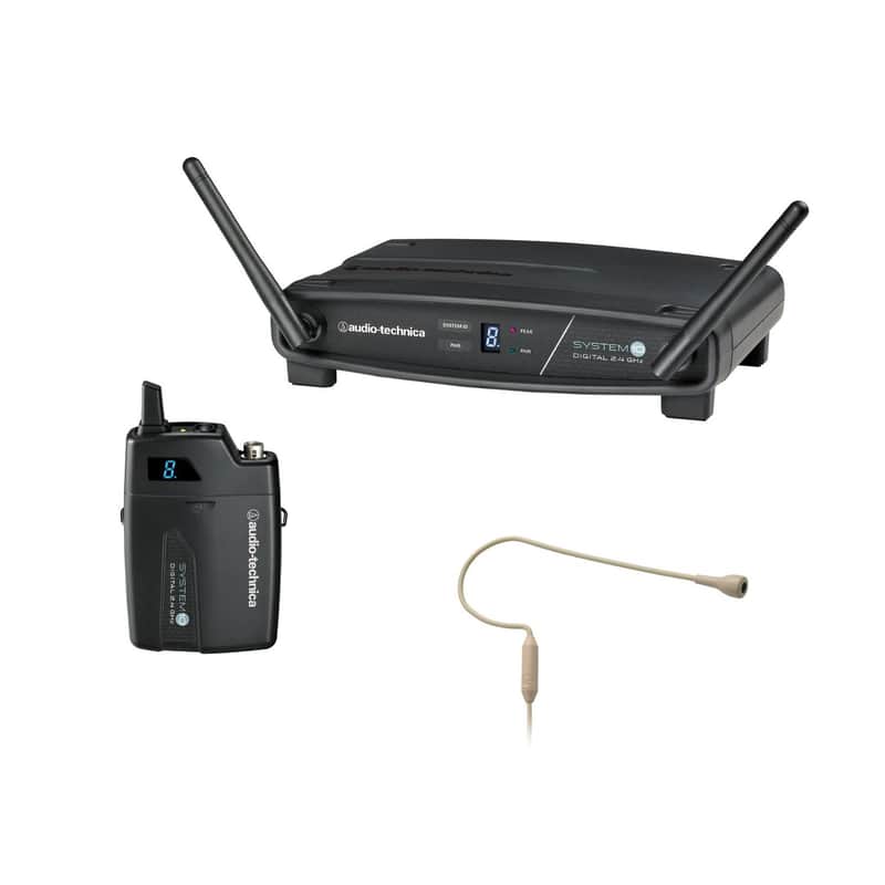 Audio-Technica System 10 ATW-1101/H92-TH Wireless Beige Headworn Microphone System image 1