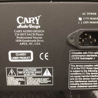 Cary Audio CD 303T Vacuum Tube SACD/CD image 11