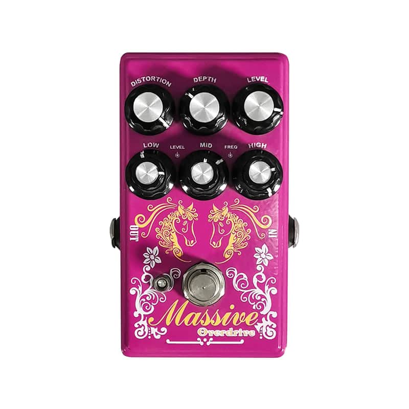 Super Overdrive effect pedal with Distortion, Depth ,Level,3-Band Parametric EQ Sound Modifier image 1