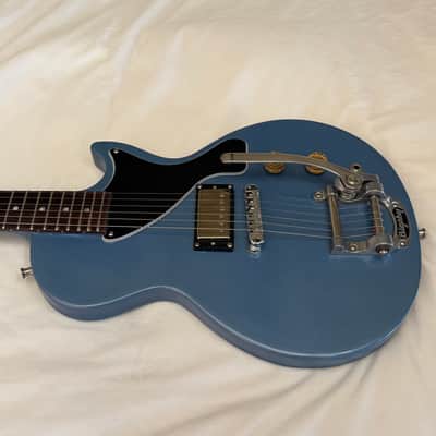 Vintage 2003 Gibson Les Paul Junior Melody Maker - Pelham Blue - Bigsby B5 - Free Pro Setup image 5