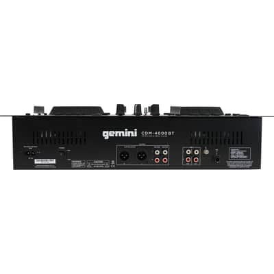Gemini CDM-4000BT Dual DJ CD/USB Media Player w/Bluetooth/Mixer+Mic+Cable+Case image 12