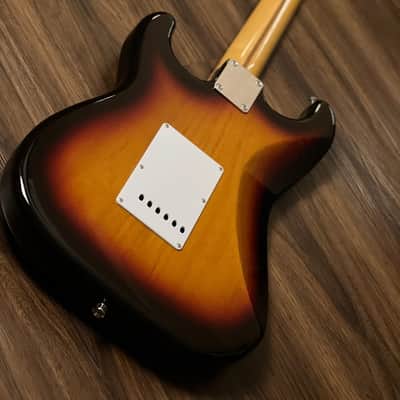 Tokai AST-95SH YS/R Goldstar Sound HSS Japan in Yellow Sunburst Tortoise with Hardshell Case image 5