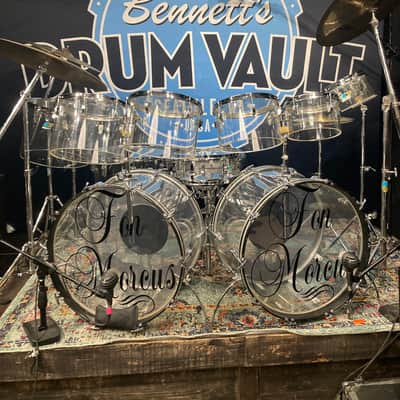 Ludwig Vistalite Octa-Plus With Matching Snare, 12-Piece Concert Tom Set With Hardware, 1970s image 1