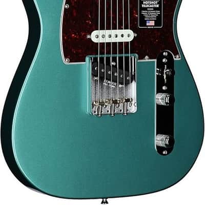 Fender American Professional Classic Hotshot Telecaster Electric Guitar Faded Sherwood Green Metallic image 2