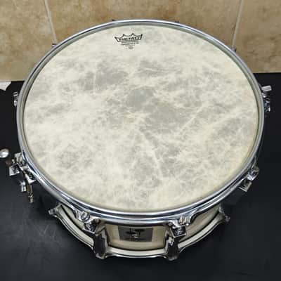 ⚡ Vintage Sonor Phonic Plus D518X 14"X8" Beech Snare Drum- White⚡ imagen 11