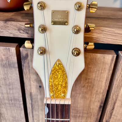Gretsch Chris Rocha Signature Electromatic Broadkaster Jr. Center-Block Vintage White image 13