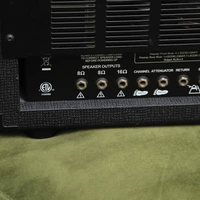 Orange Duak Dark 50 2-Channel Valve Amplifier Head Black Pre-Owned image 5