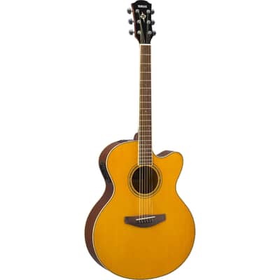 Yamaha CPX600-VT Medium Jumbo Acoustic Electric Guitar Vintage Tint B-Stock W/Yamaha Warranty image 2