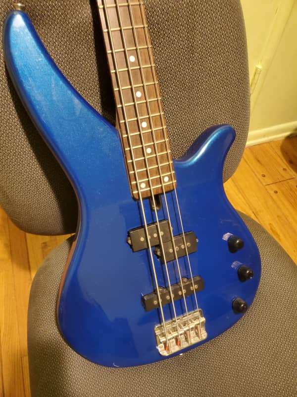 Yamaha TBRX174 4-String Electric Bass  Metallic Blue image 1