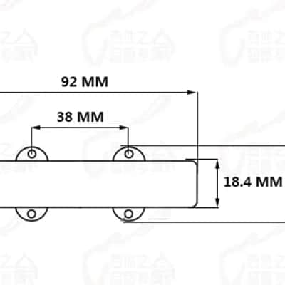 MEC 4/5 String Jazz Bass Style Single Coil Pickup image 3