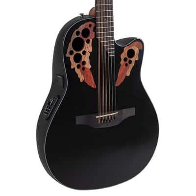 Ovation Celebrity Elite CE4412-5 12-String A/E Guitar - Black - Open Box image 1