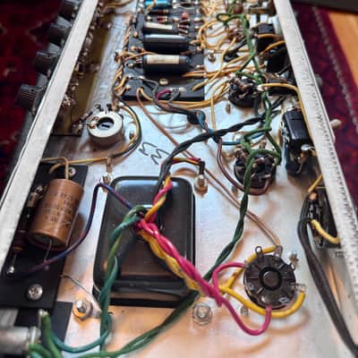 1968 Fender Deluxe Reverb "Drip Edge" Silverface w/Blackface circuit - Collector Grade image 10