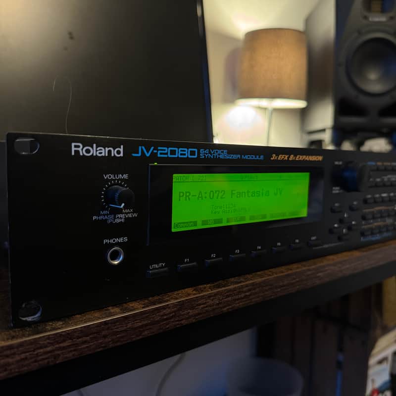 Roland JV-2080 64-Voice Synthesizer Module 1997 - 2000 - Black image 1