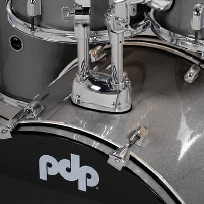 PDP Center Stage Silver Sparkle 5pc Kit Hardware Cymbals & Throne Included (PDCE2015KTSS) image 5