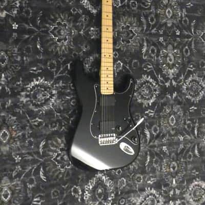 Black Fender HH Stratocaster with EMG humbuckers image 2