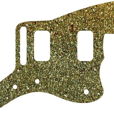 WD Custom Pickguard For Fender Jazzmaster HH #60GS Gold Sparkle