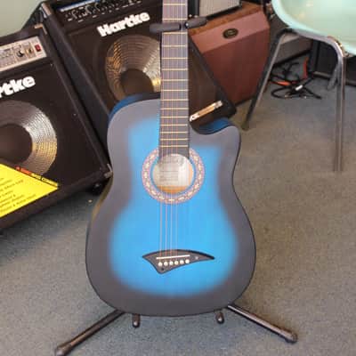 Dean Playmate JBB, acoustic guitar, 3/4 size student guitar Blue Black Burst image 1
