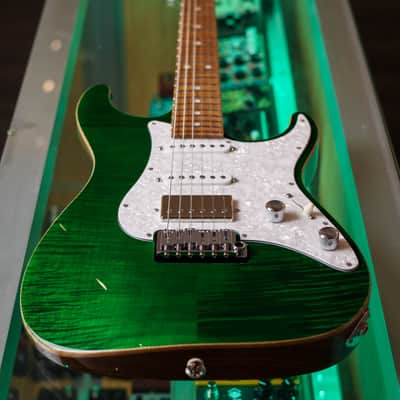 Suhr Standard Custom - Trans Green Flame Top image 2