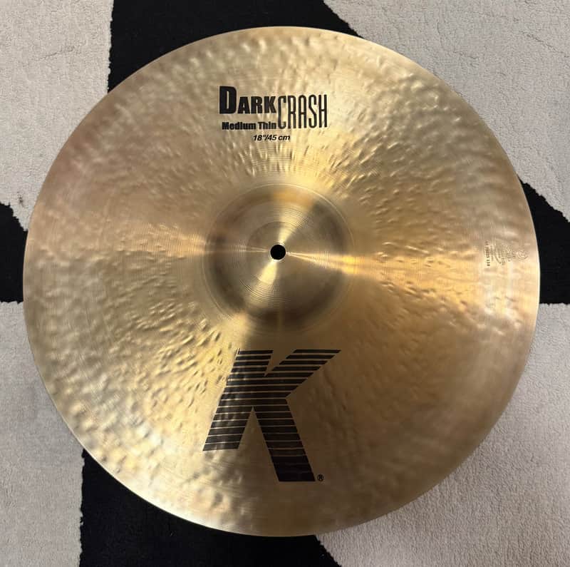 Zildjian 18" K Custom Dark Crash Cymbal 1995 - Present - Traditional image 1